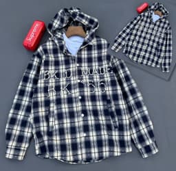 Supreme Tartan Flannel Hooded Shirt